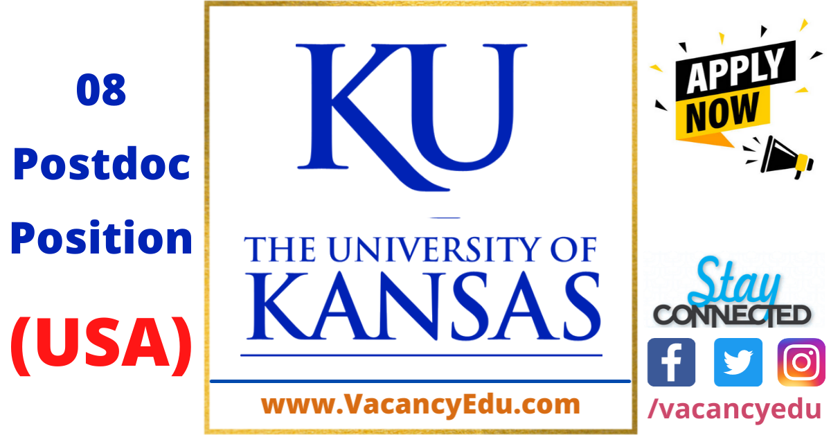 08 Postdoctoral Position at The University of Kansas, USA Vacancy Edu