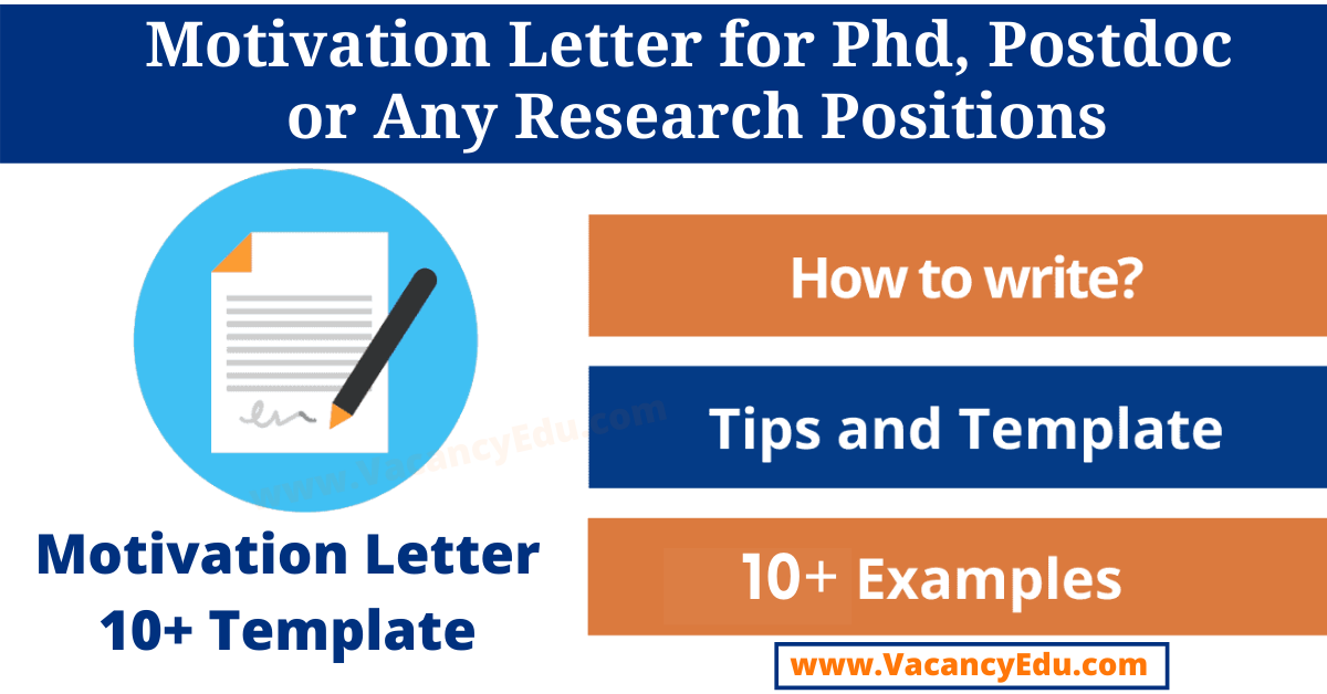 research motivation letter sample